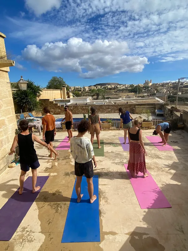 breathwork retreat in Gozo Malta countryside